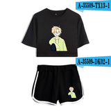Dreamwastaken Men's Novelty Hoodies Dream Merch Shirt Printed Sexy Navel Exposed T-shirt Shorts Set