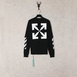 Off White Sweatshirts Long Sleeve round Neck Neck Sweater Autumn and Winter Pattern Series round Neck Pullover Long Sleeve