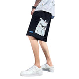 Summer Men Shorts Men's Summer Cat and Mouse Loose Quick-Drying Track Pants