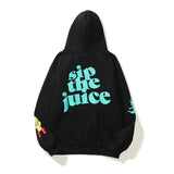 Smiley Face Hoodie Men and Women Hip Hop Print Hooded Pullover