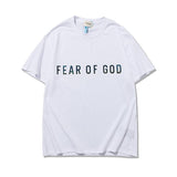Fog T Shirt Fashion Brand Letter Men and Women Casual Short Sleeve Fear Of God