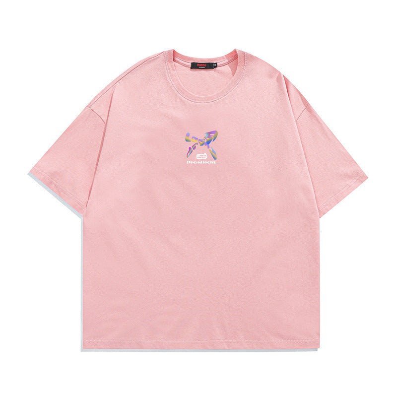 2022 Summer Man Outfits Graffiti Printing T-shirt