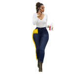 Women Plus Size Jeans Long Fringe Skinny Pants