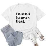 Boy Mama T Shirt Mama Best Letter Print T-shirt