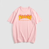 Thrasher T Shirt Thrasher Flame Leisure Sports T Shir Summer