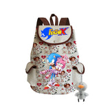 Sonic Backpack Hedgehog Sonic Backpack Cute Pattern Drawstring Backpack