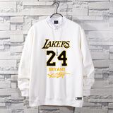 In Memory of Kobe Hoodie Commemorative Kobe 24 Sports Cotton Sweater Fleece-Lined