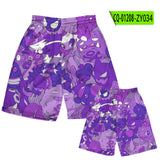 Men and Women Pokemon Pikachu Pant Pokémon Haunter Men's Tether Shorts