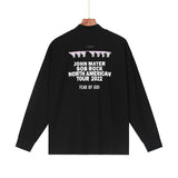 Fog Sob Rock Hoodie Fog Letter Print Casual Long Sleeve T-shirt Male