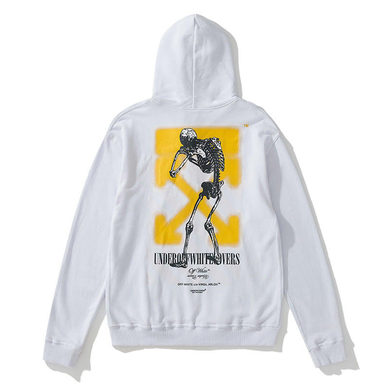 Off White Zipper Hoodie Terry Cardigan Hoodie Coat