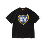 Human Made T-Shirt Slub Cotton Men and Women Loose Couple round Neck Short Sleeve
