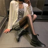 Women Legging Black Panel Shadow Slim Looking Base Stockings