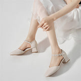 Nude Wide Fit Block Heels