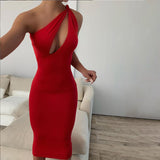 Music Festivals Rave Outfits Dress Summer Sexy Hollow-out Slim Dress for Women