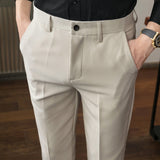 Men Trousers Casual Light Business Trousers