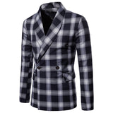 Double Brewed Seersucker Suit Spring and Autumn Men's Casual Slim Fit Large Size Jacket