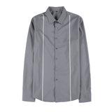 Men Shirts Striped Long Sleeve Shirt