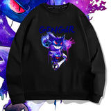 Men and Women Pokemon Pikachu Hoodie Crew Neck Pullover Sweatshirt