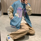 Corduroy Patch Jacket Corduroy Baseball Uniform Male Autumn Embroidery