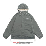 Men Coat Double-Sided Men's Winter Fleece Lined Padded Warm Keeping Outdoor Cotton Coat Casual Jacket