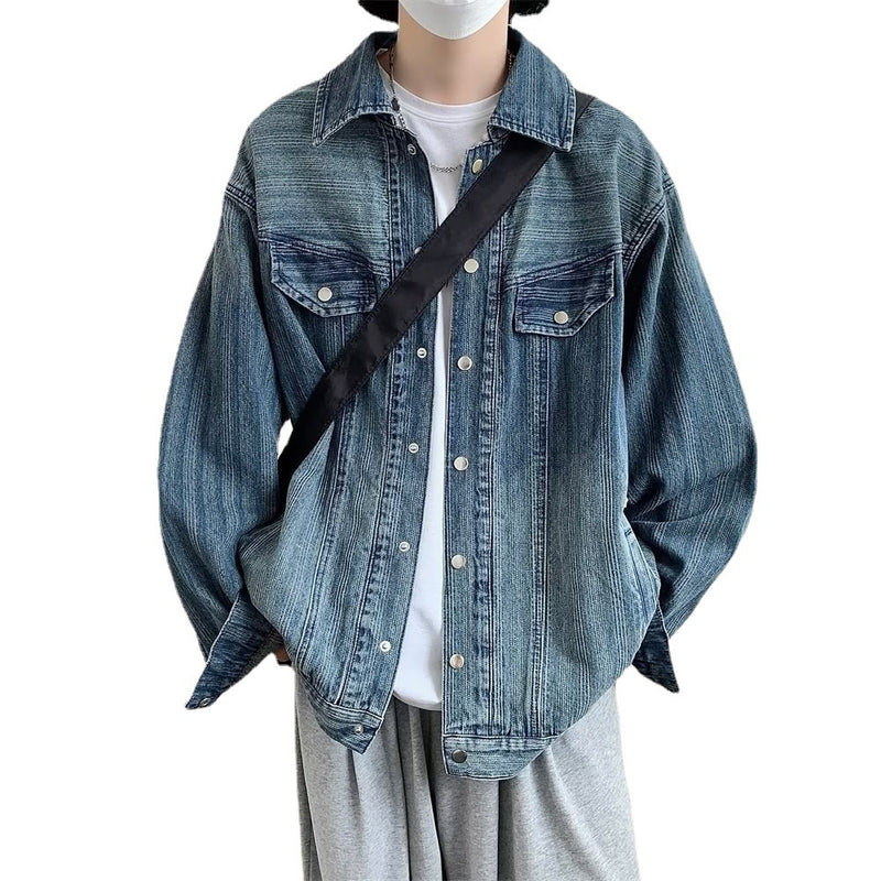 Denim Shirts Denim Jacket Men's Spring and Autumn Loose