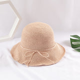 Straw Hat Handmade Straw Hat Female Woven Beach Sun Hat Bucket Hat