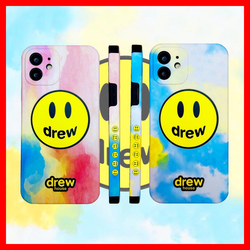 justin b drew phone case Drew Phone Case Female Apple 12 11 Smiley Xri7 Straight Edge I8plus