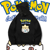 Men and Women Pokemon Pikachu Hoodie Jingling Bao Ke Meng Bokebi Hooded Sweater