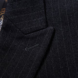 Double Brewed Seersucker Suit Double Breasted Suit Banquet Dress for Men