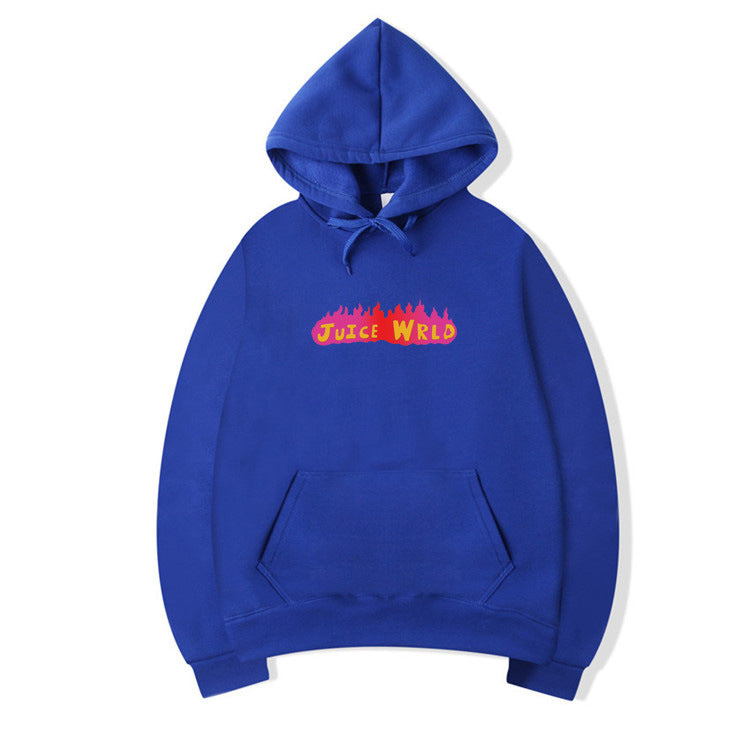 Juice WRLD in Loving Memory Hoodie Juice WRLD Flame Print Loose Fashion Sweater