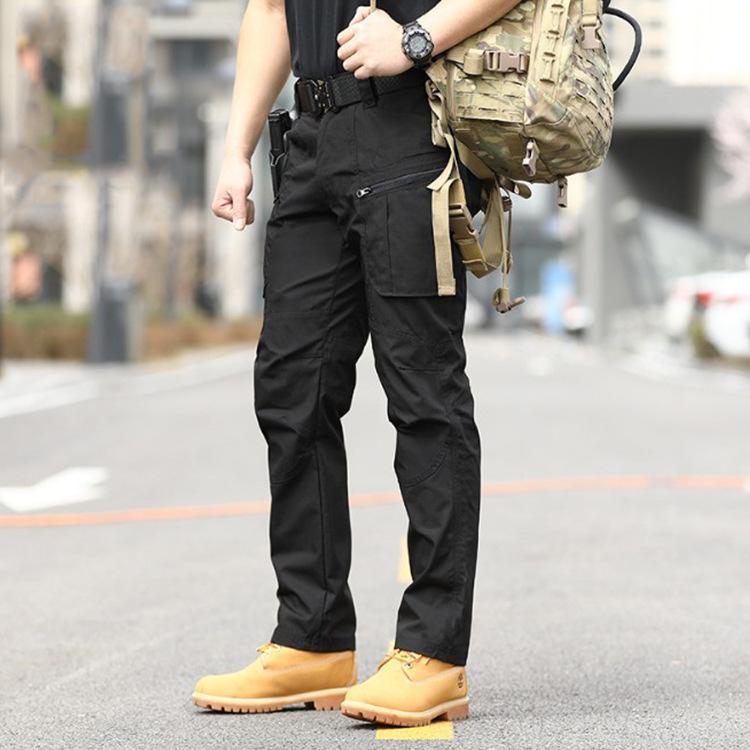 Men Stretch Work Trousers Straight Leg Pant Spring and Autumn Oversized Cargo Pants