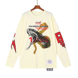 Rrr123 Sweatshirt Python Puff Print round Neck