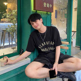 Fog Essentials Tshirts Fear Of God Fog Main Line Baseball Letter High Street Loose Hip Hop Short Sleeve T-shirt Men and Women