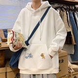 Tom and Jerry Hoodie Printing Plus Velvet