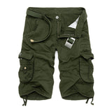 Men Cargo Pants Summer Oversized Cargo Pants Middle Pants Multi-Pocket Fashion Work Clothes Shorts Fifth Pants