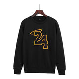 In Memory of Kobe Hoodie Kobe Memorial Clothing Casual Loose Men's and Women's Fleece round Neck Sweater