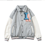 Dodgers Letter Jacket Outfit Senior Jackets Varsity Baseball College Coat Letter Embroidered Baseball Uniform Jacket