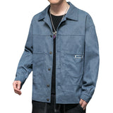 Corduroy Patch Jacket Spring Jacket Casual Loose Lapels Men's Clothing
