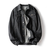Men's Shirts Casual Striped Jacket