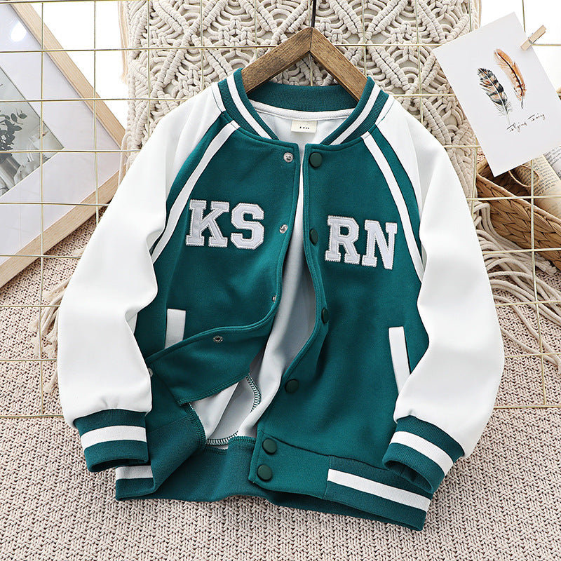 Children Basketball Jacket Baseball Jacket Autumn Girls