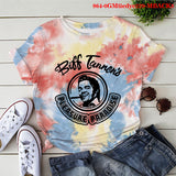 Back to the Future Costume Printed Tie-Dyed Adult Milk Silk Short Sleeve T-shirt