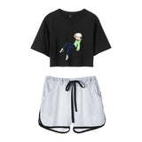 Dreamwastaken Men's Novelty Hoodies Dream Merch Shirt Printed Casual Fashion Loose Exposed Navel Suit