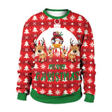 Black Christmas Sweater Christmas Costume 3D Printed Crew Neck Sweatshirt