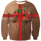 Black Christmas Sweater 3D Printed Christmas Series round Neck Sweater