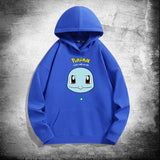 Men and Women Pokemon Pikachu Hoodie Loose Shoulder Long Sleeve Top Clothes