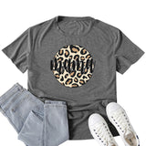 Boy Mama T Shirts Mama Leopard Circlet T-shirt