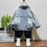 Toddler Boys Jackets Boys Spring Clothing Denim Jacket Ripped