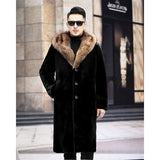 Beaver Coat Men Winter Menswear Hooded Loose Casual Warm Coat