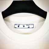 Off White Sweatshirts Long Sleeve round Neck Sweater Character Oil Painting Graphic Print Crew Neck Pullover Short Sleeve