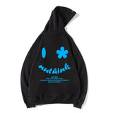 Smiley Face Hoodie Loose Sweater Men's Large Size Coat Autumn